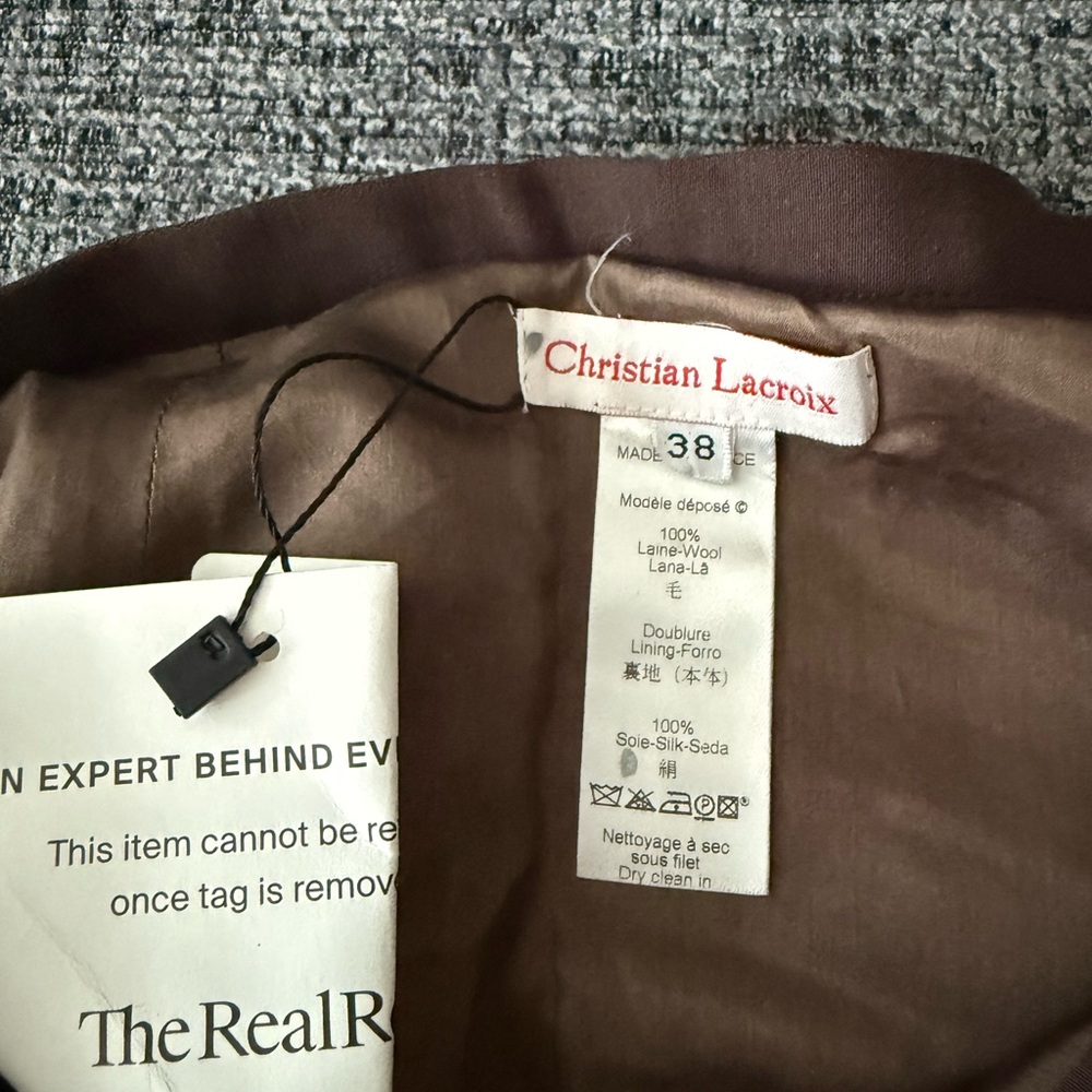 Christian Lacroix Wool Pencil Skirt